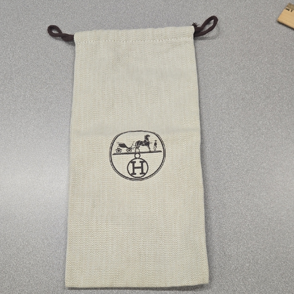 (4)Beige Drawstring Pouch With Logo - image 4